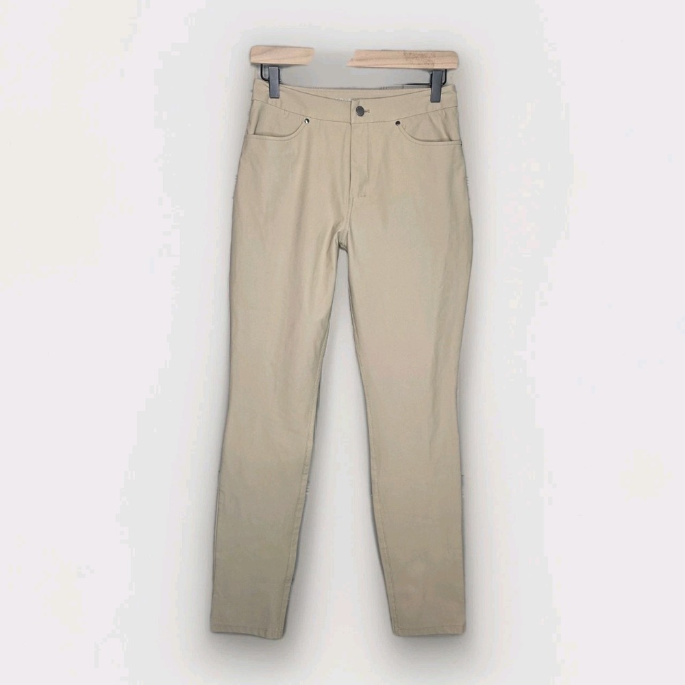 7Diamonds Pants Women's 27 Oat Khaki Infinity Straight Leg Chino Career Classic